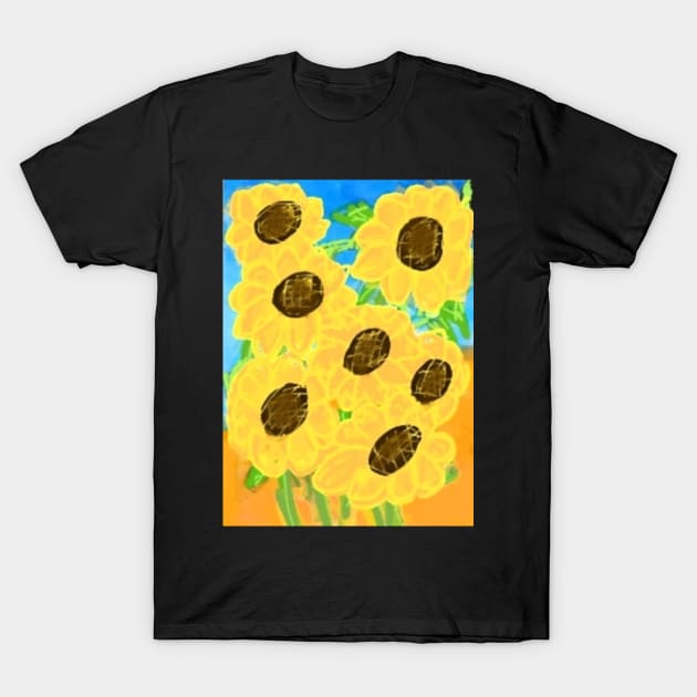 Shining Bright Sunflowers T-Shirt by Sash8140